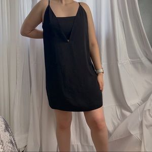 Black Bandeau Shift Dress